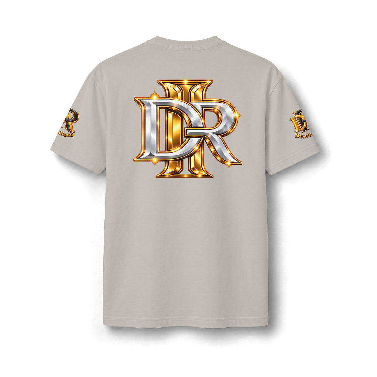 Destin Roma DR Luxury Oversized T- Shirt - Black & Gold