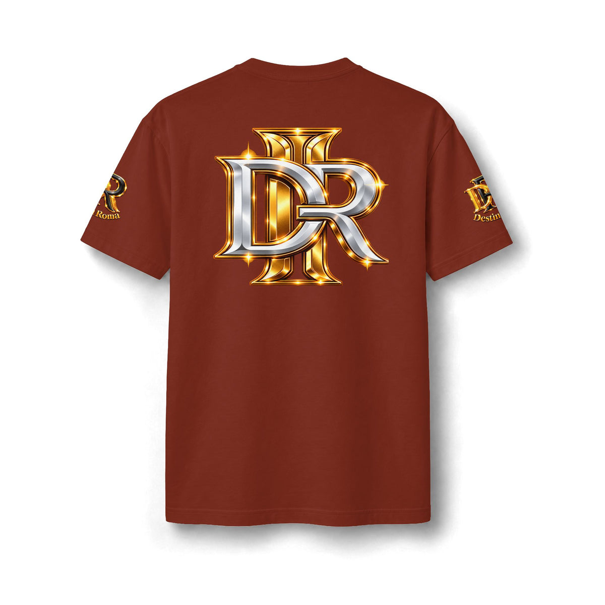 Destin Roma DR Luxury Oversized T- Shirt - Black & Gold
