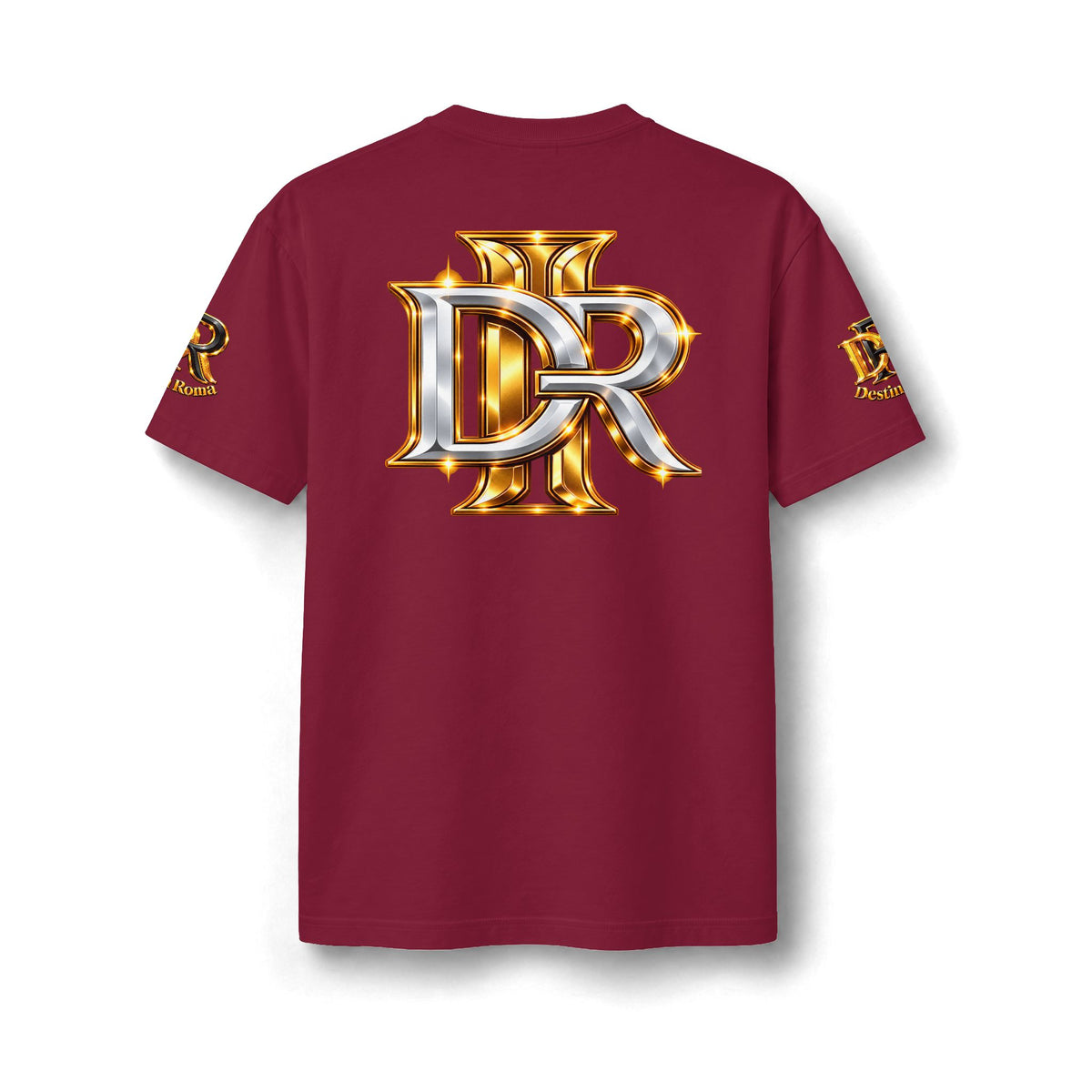 Destin Roma DR Luxury Oversized T- Shirt - Black & Gold