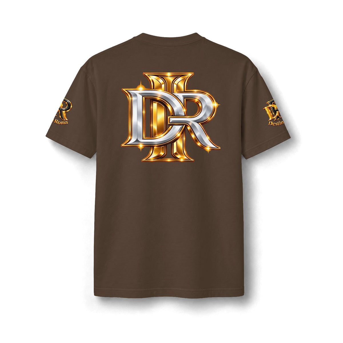 Destin Roma DR Luxury Oversized T- Shirt - Black & Gold