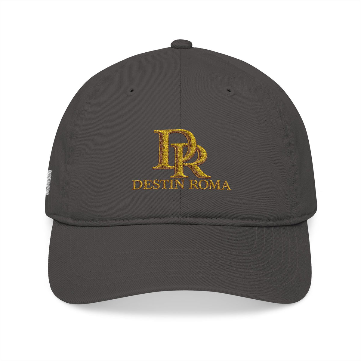 Destin Roma DR Premium Embroidered Baseball Cap - Black & Gold.