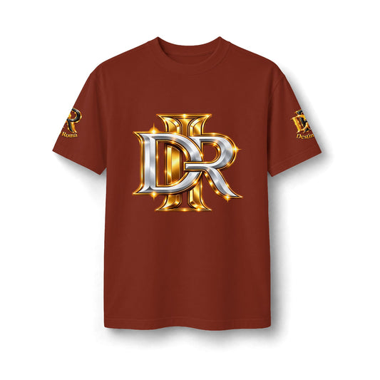 Destin Roma DR Luxury Oversized T- Shirt - Black & Gold