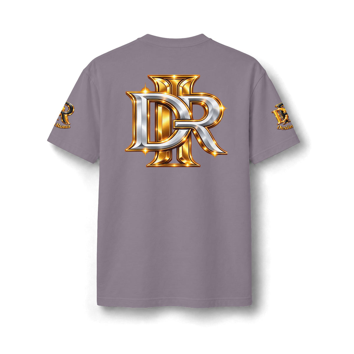 Destin Roma DR Luxury Oversized T- Shirt - Black & Gold