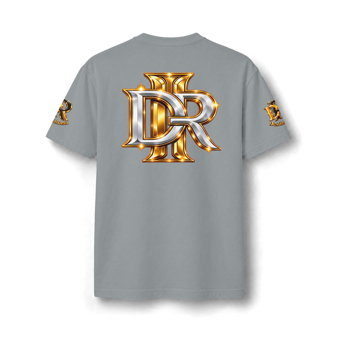 Destin Roma DR Luxury Oversized T- Shirt - Black & Gold