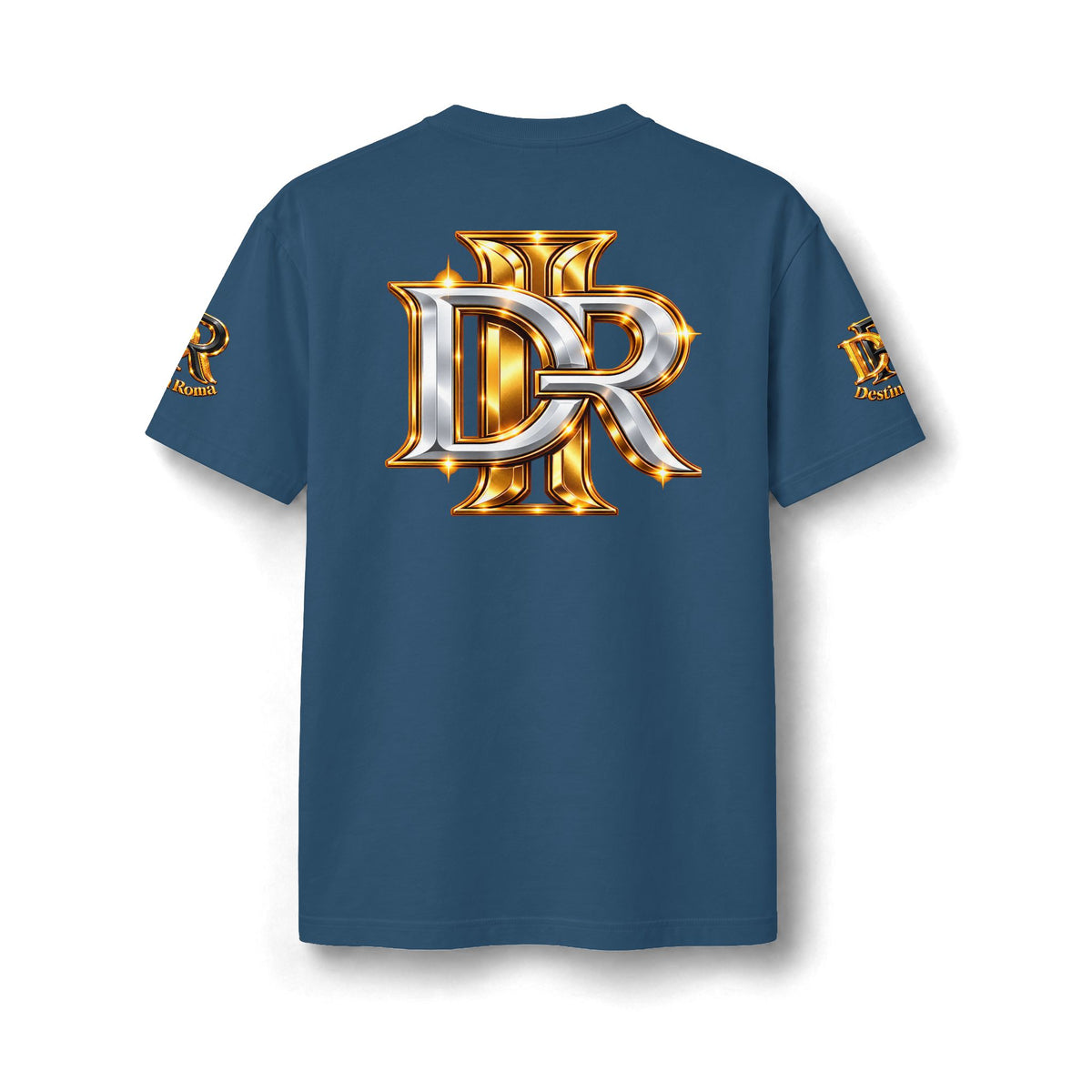 Destin Roma DR Luxury Oversized T- Shirt - Black & Gold