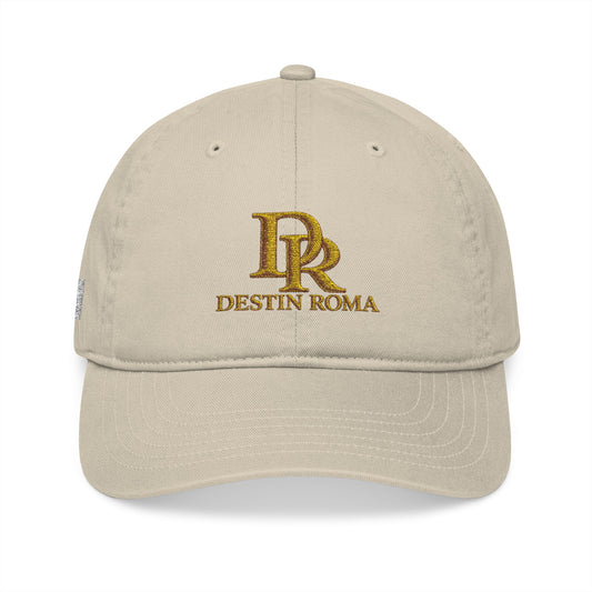Destin Roma DR Premium Embroidered Baseball Cap - Black & Gold.