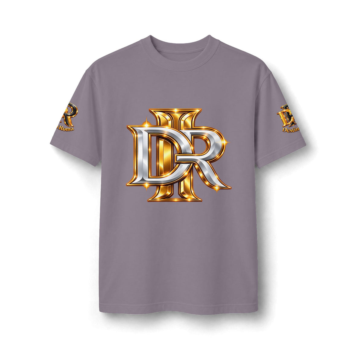 Destin Roma DR Luxury Oversized T- Shirt - Black & Gold