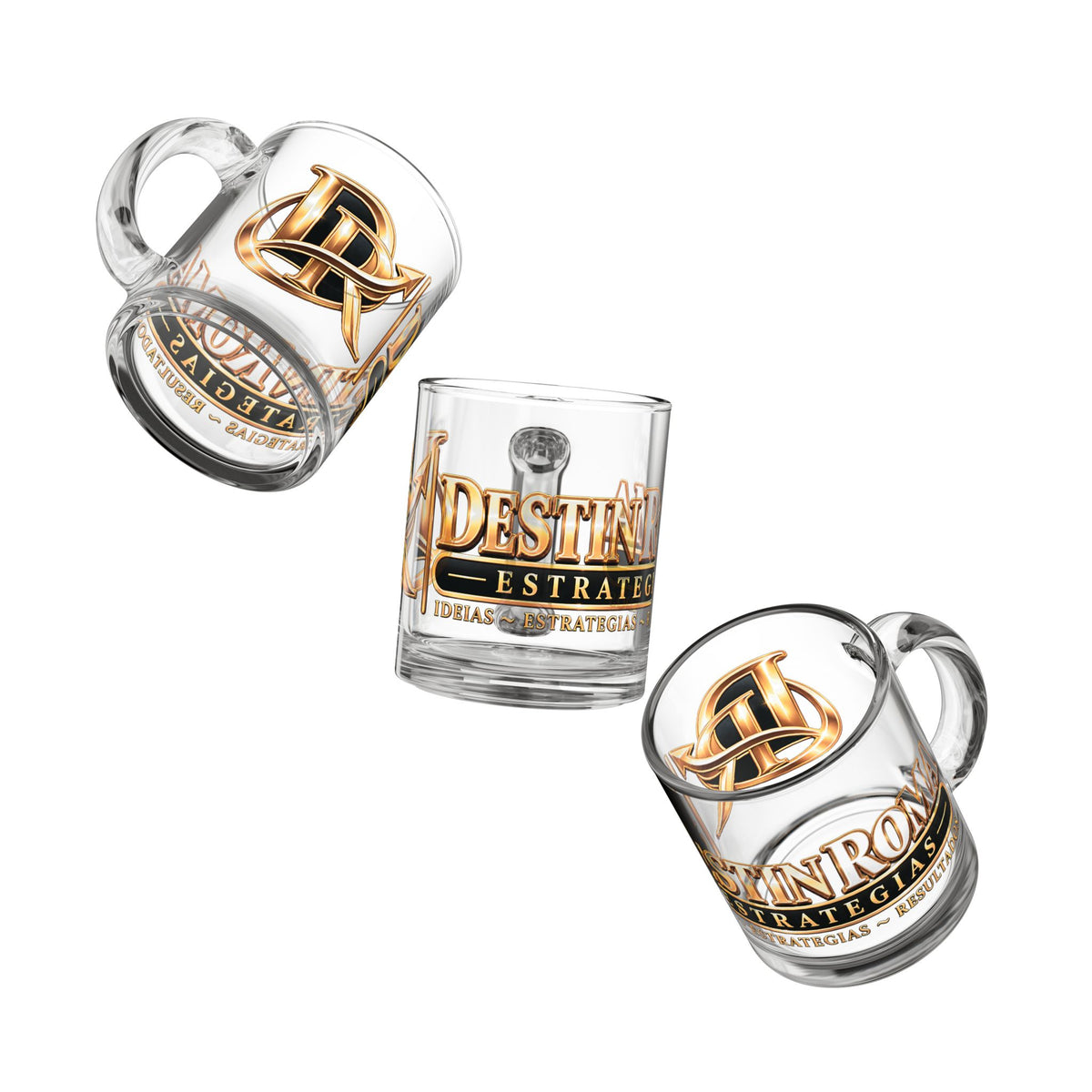 Destin Roma Luxury Glass Mug, 10oz