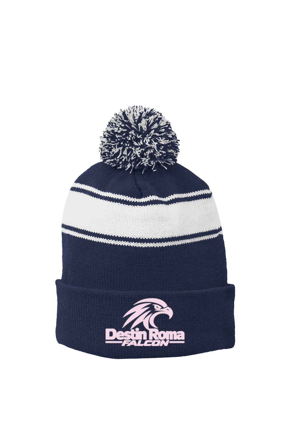 Destin Roma Premium Stripe Pom Beanie
