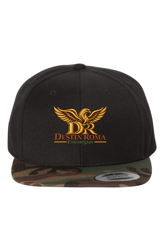 Destin Roma Premium Black Camo Snapback