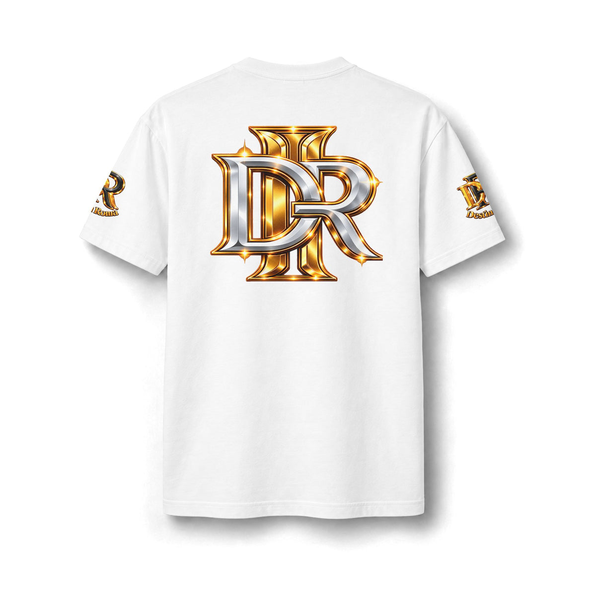 Destin Roma DR Luxury Oversized T- Shirt - Black & Gold
