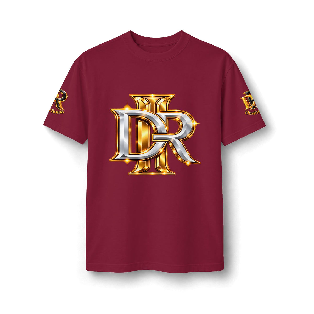 Destin Roma DR Luxury Oversized T- Shirt - Black & Gold