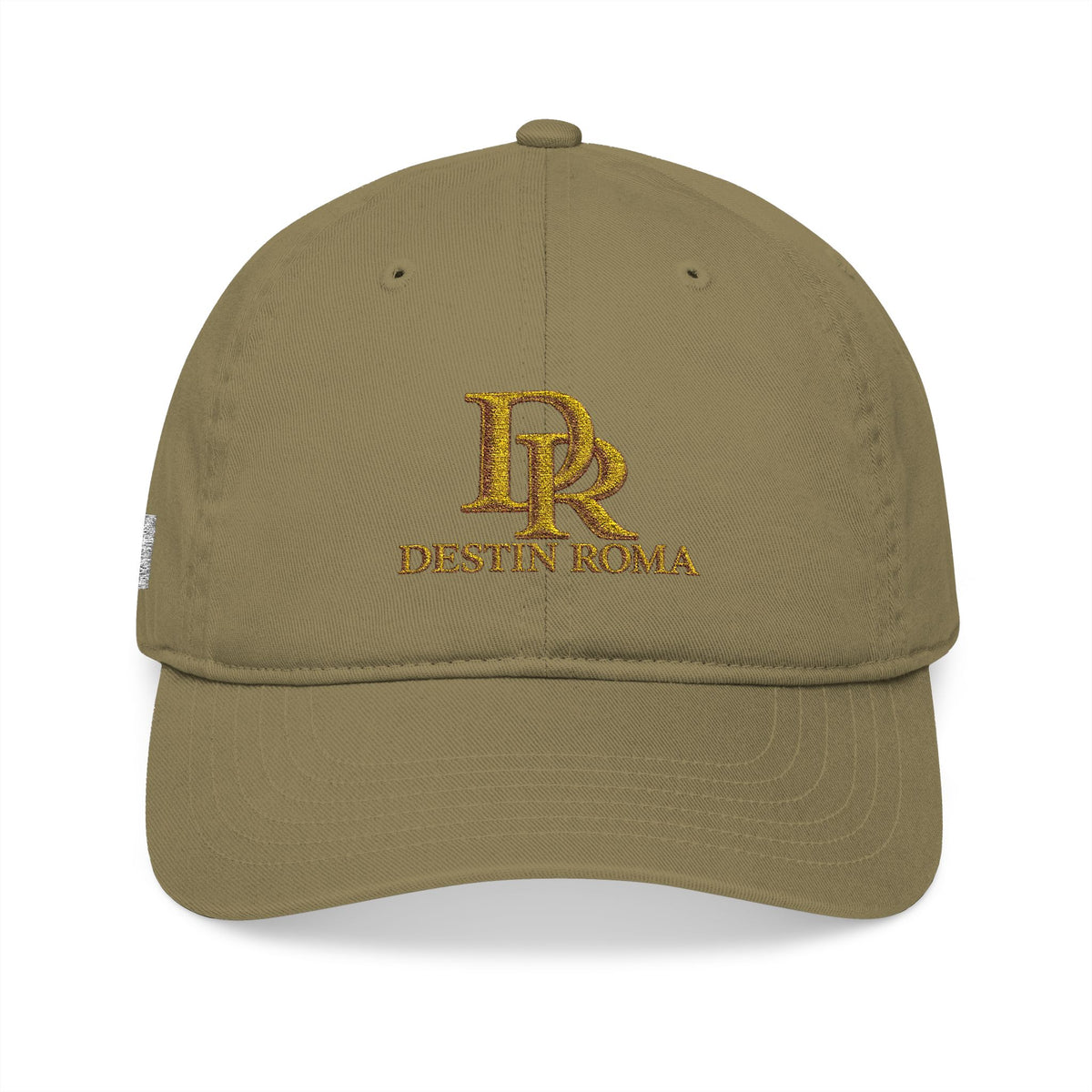Destin Roma DR Premium Embroidered Baseball Cap - Black & Gold.
