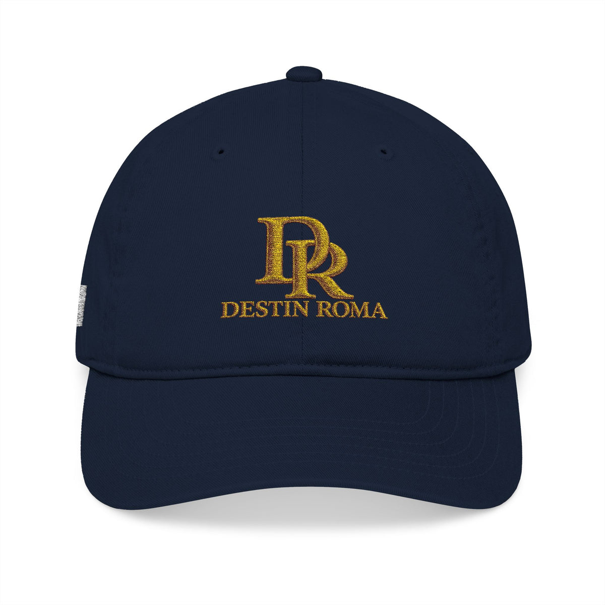 Destin Roma DR Premium Embroidered Baseball Cap - Black & Gold.