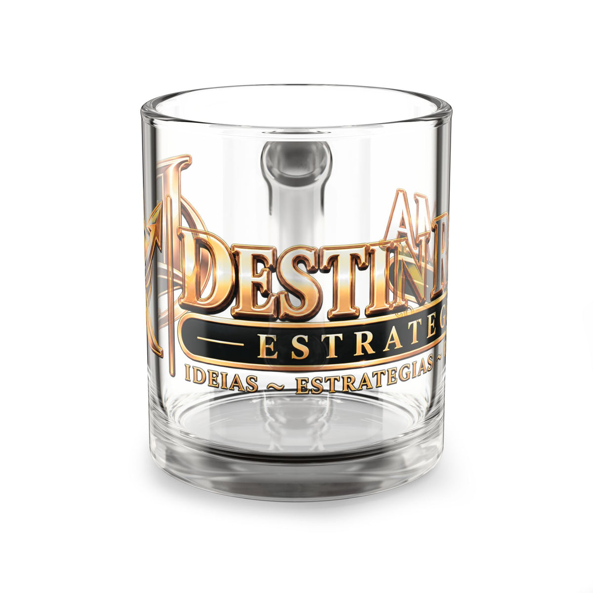 Destin Roma Luxury Glass Mug, 10oz